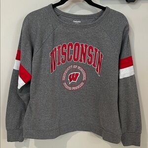 Gray Wisconsin Women's Sweatshirt